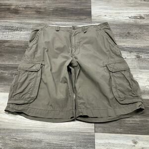 Vintage Polo Jeans Co Tan Mens 38 Ripstop Outdoor Paratrooper Cargo‎ Shorts EUC